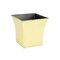 Contemporary Home Living 7.25" Gold and Black Tapered Square Planter